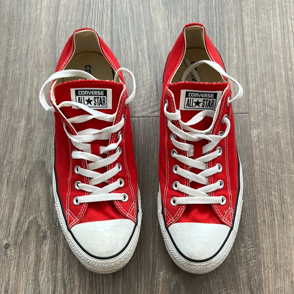 Converse Red Athletic Shoes